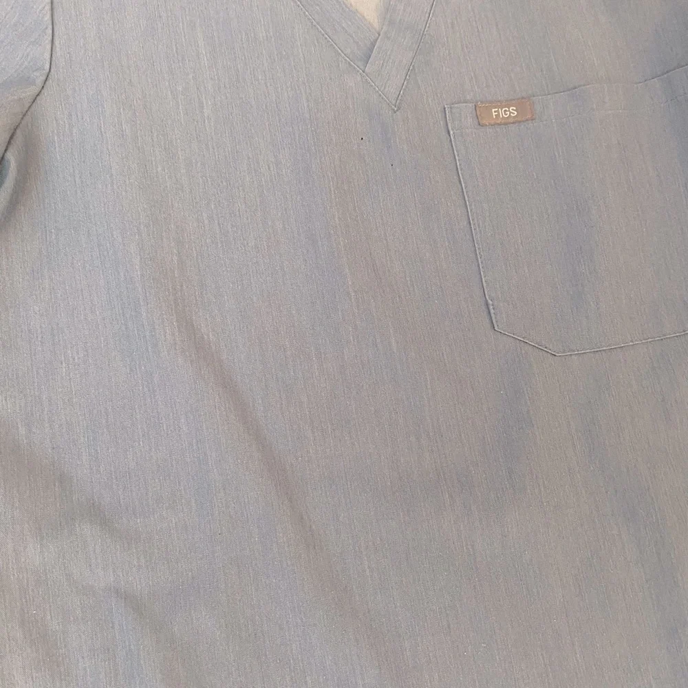 FIGS scrubs in Heather Denim - Picture 3 of 3